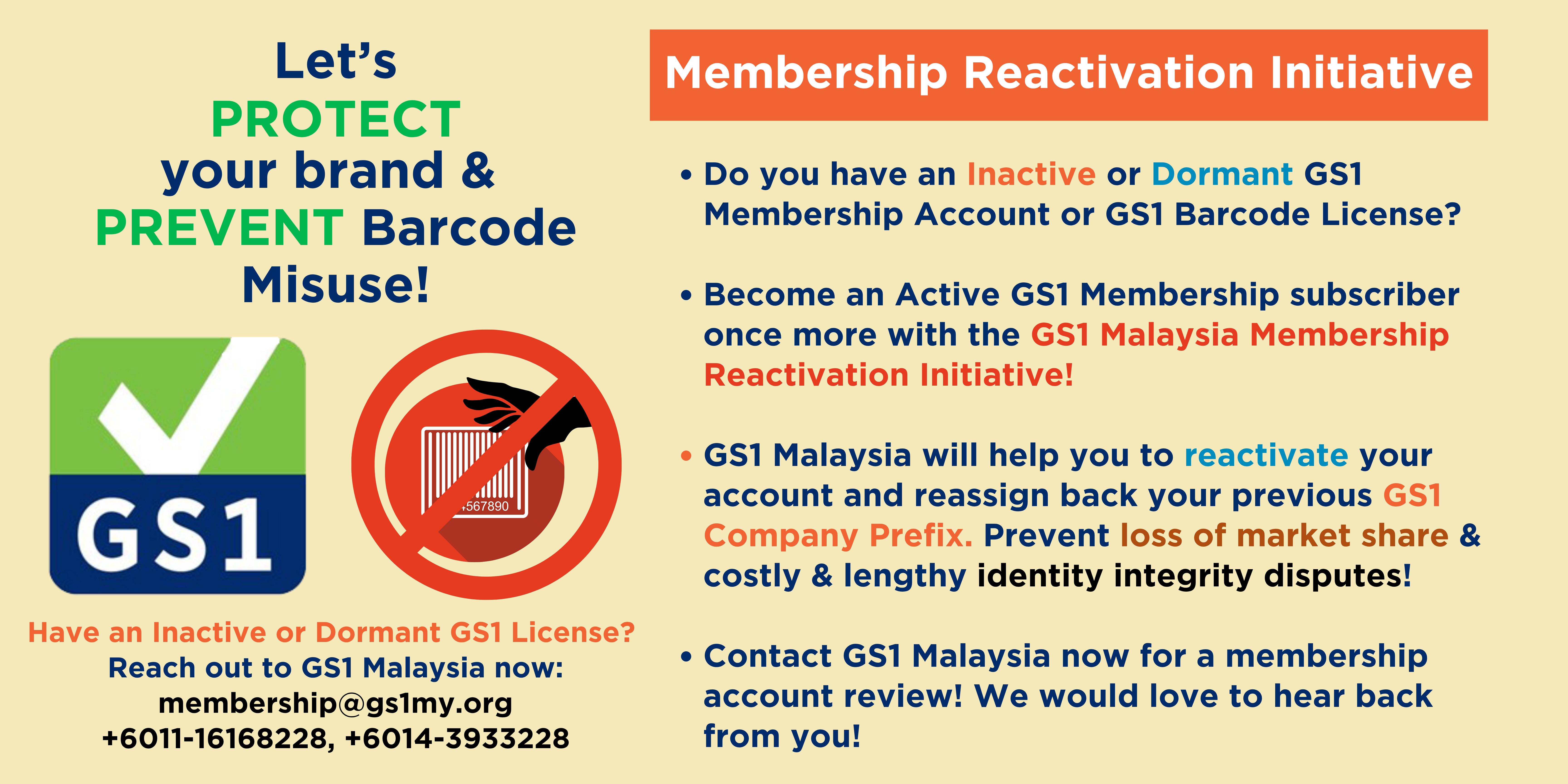 GS1 Malaysia Membership Reactivation Initiative